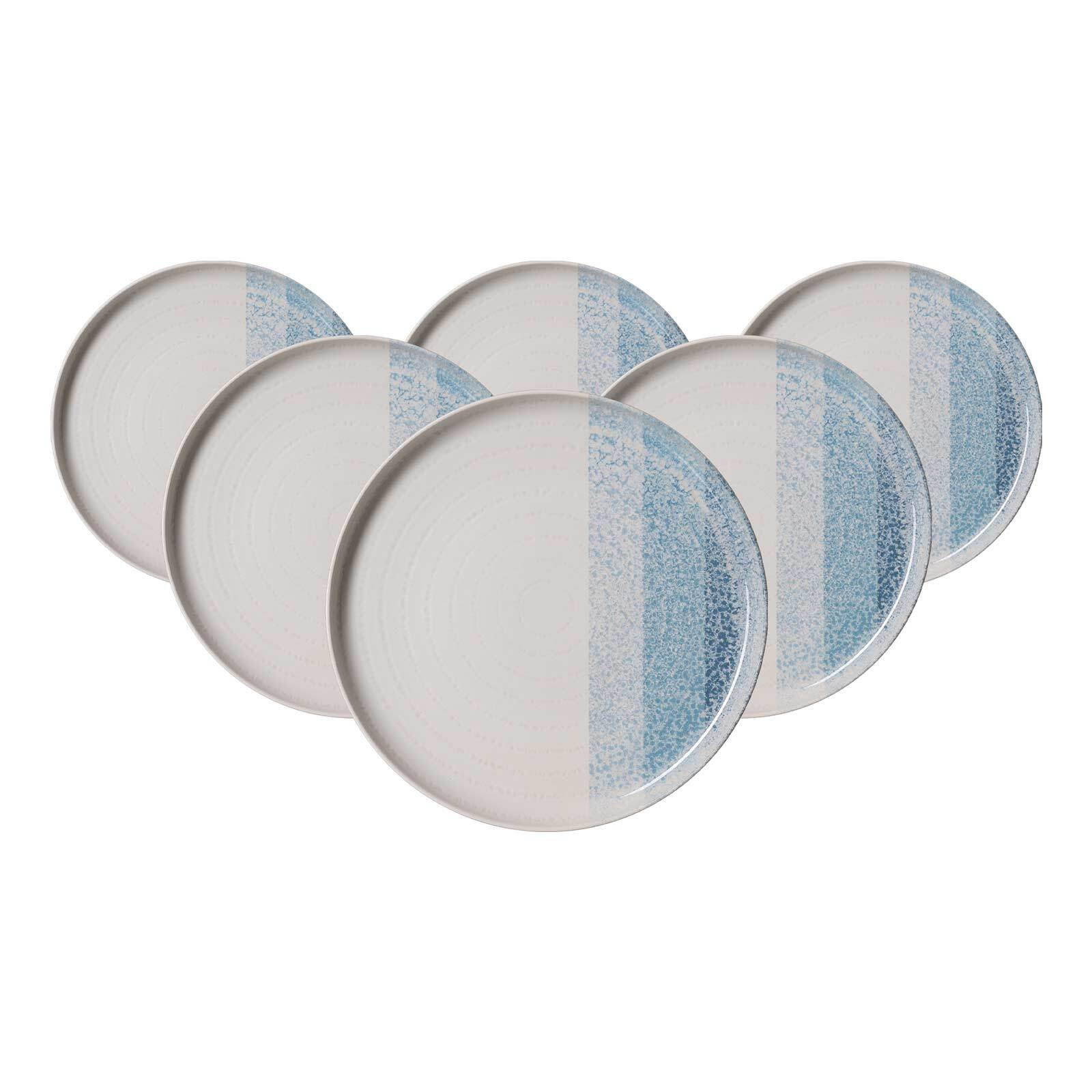 FRÜHSTÜCKSTELLER Trio Blau ø 19,5 cm 6er Set - Blau, Keramik (19.5cm) - Ritzenhoff Breker