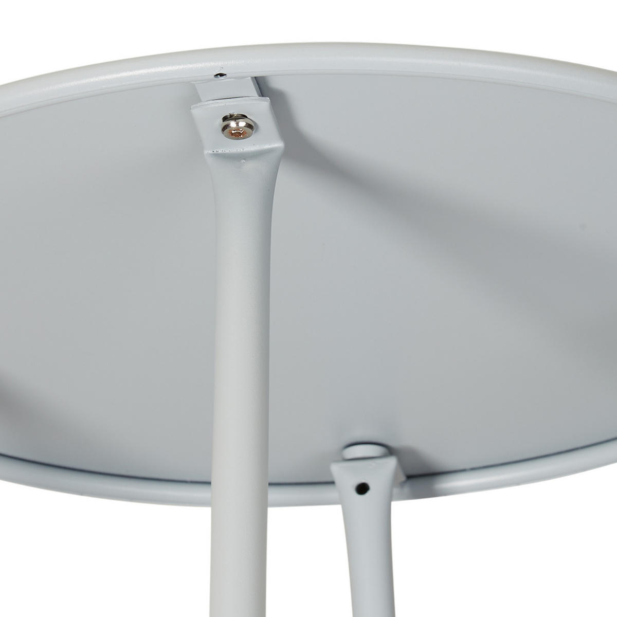 BEISTELLTISCH rund Metall Grau - Grau, Metall (45/44/45cm) - Homestyle4u