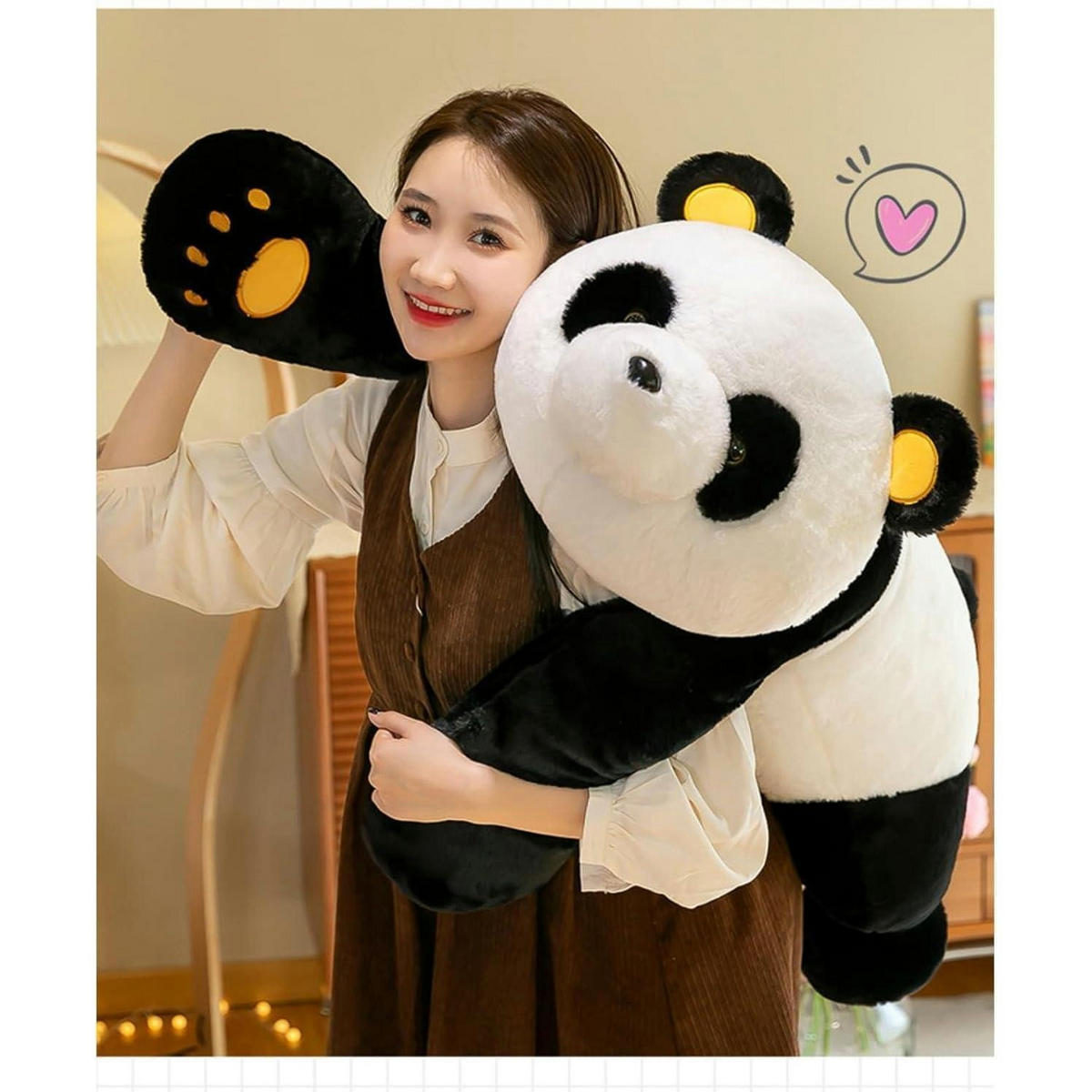 PLÜSCHTIER Panda 27 cm - Multicolor, Textil (15/27cm)