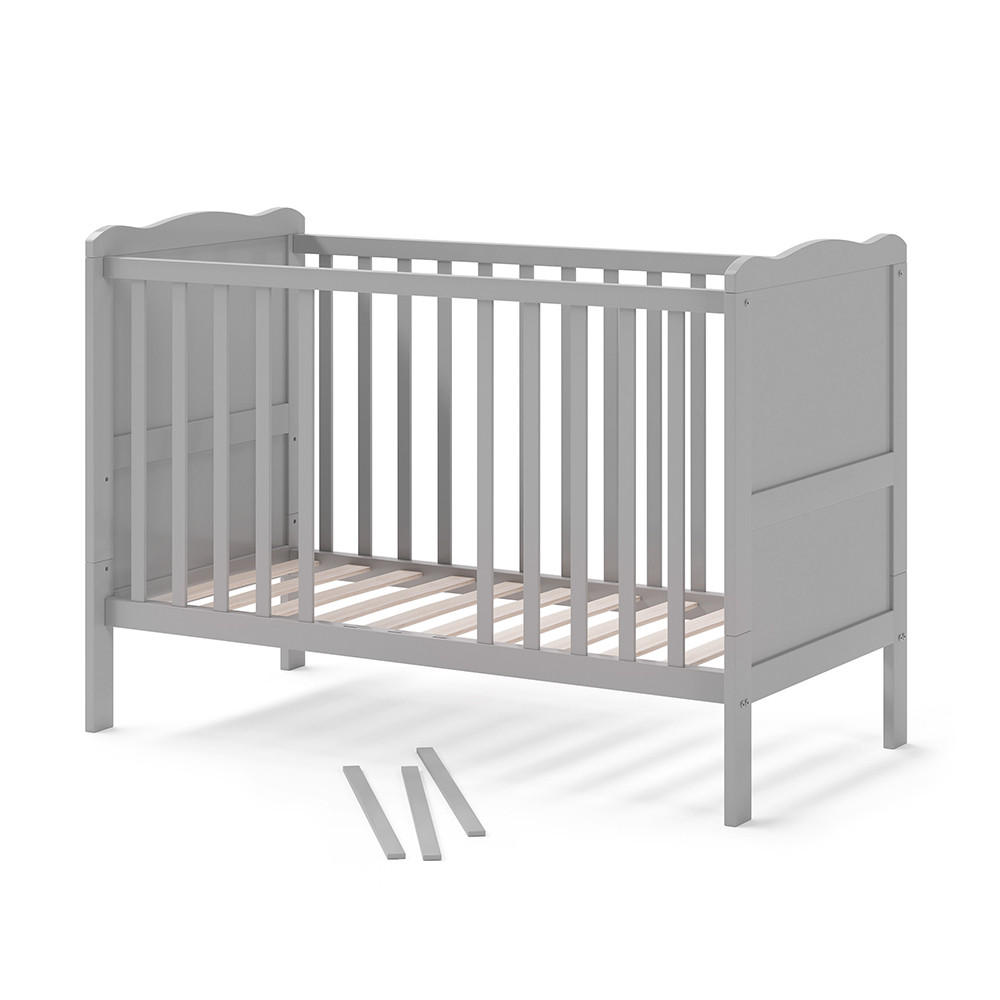 BABYBETT Tobi Grau 60x120 cm - Grau, Holz (60/120cm) - VitaliSpa