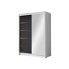 SCHIEBETÜRENSCHRANK Lungo III - Goldfarben/Multicolor, Holzwerkstoff/Metall (120/200/58cm) - MIRJAN24