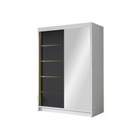 SCHIEBETÜRENSCHRANK Lungo III - Goldfarben/Multicolor, Holzwerkstoff/Metall (120/200/58cm) - MIRJAN24