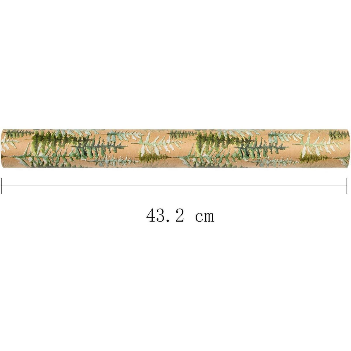 GESCHENKPAPIER Jumbo-Rolle Weihnachtsbaum-Design 43,2 cm x 10 m - Multicolor, Papier (4/4/43cm)