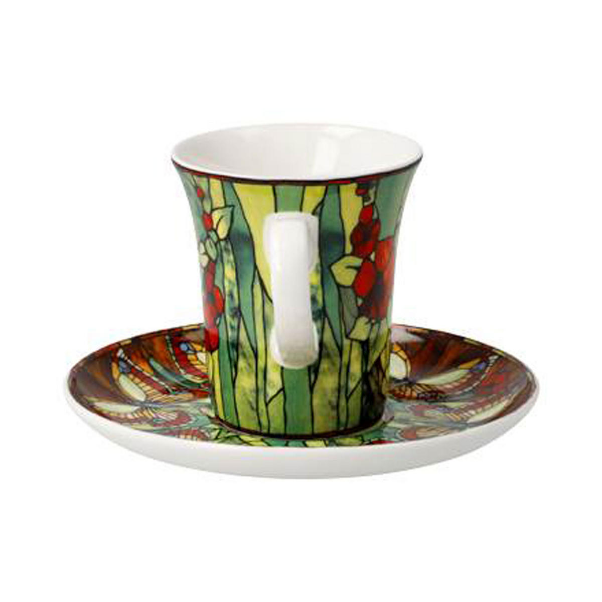 ESPRESSOTASSE Tiffany -Schmetterlinge, Fine Bone China - Multicolor, Keramik (0.1L) - Goebel