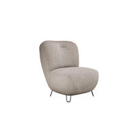 SESSEL LUIS, Skandinavischer Stil – Freistehend, 82×56×82 cm, SCHOKOLADE - Dunkelbraun/Schwarz, Holz/Textil (82/82/66cm) - DomoHome