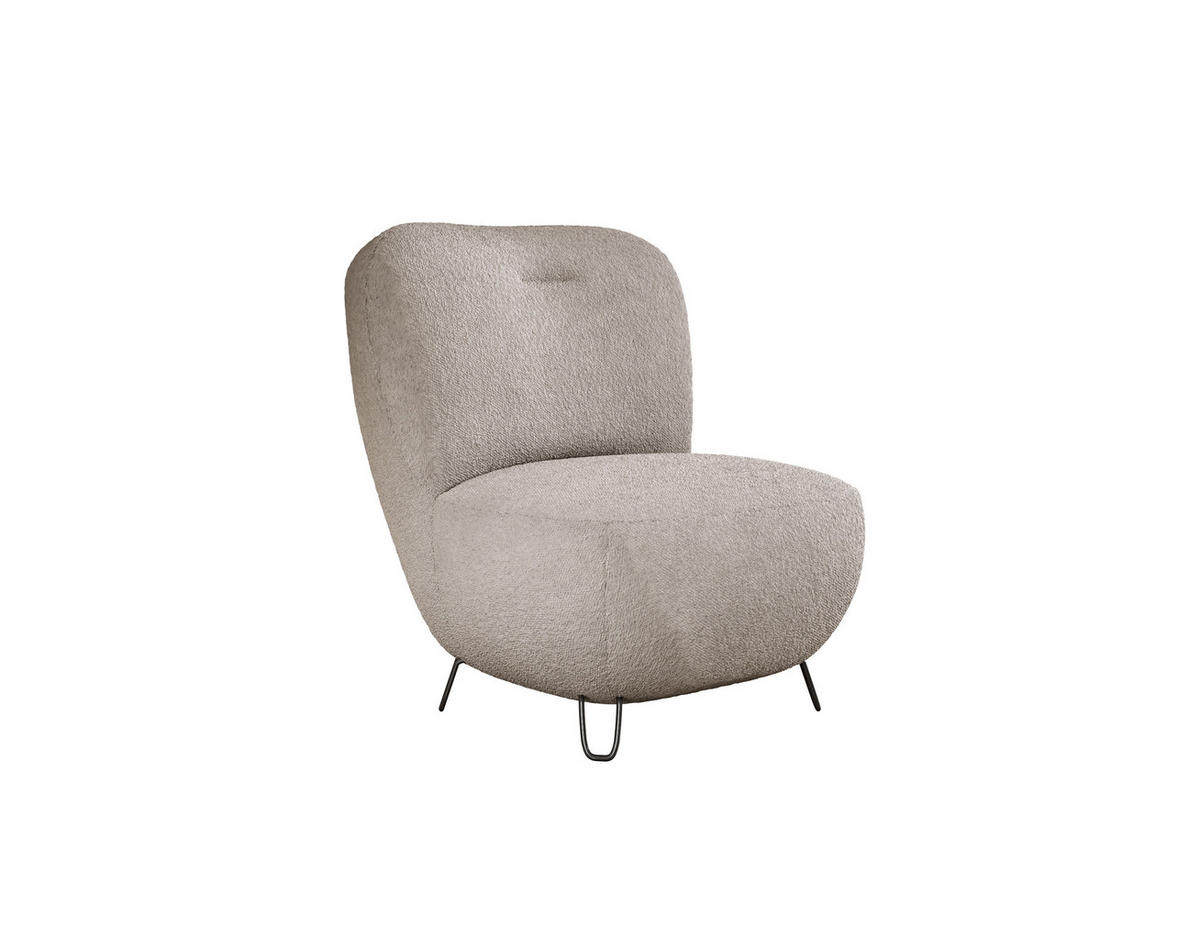 SESSEL LUIS, Skandinavischer Stil – Freistehend, 82×56×82 cm, SCHOKOLADE - Dunkelbraun/Schwarz, Holz/Textil (82/82/66cm) - DomoHome