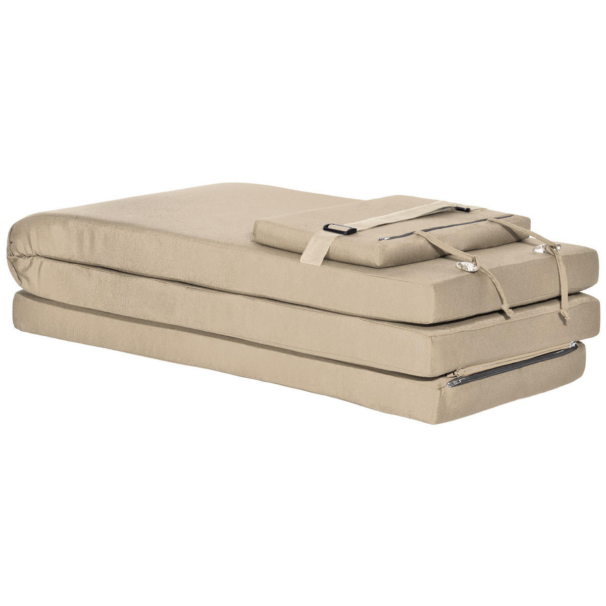 DECKCHAIRAUFLAGE Loftlux DC 175/45/5 cm Natur - Sandfarben, Textil (45/5/175cm) - Beautissu 