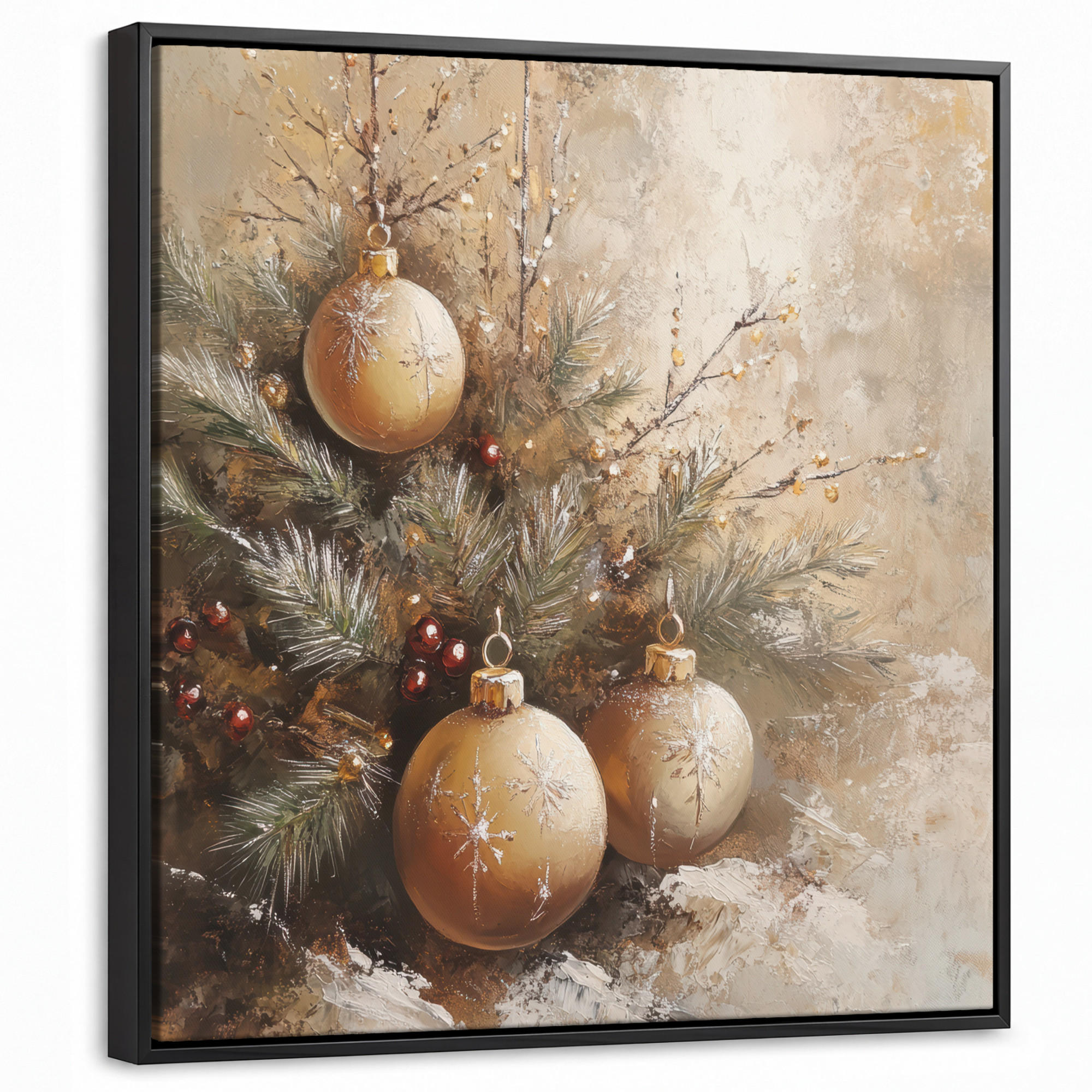 MuchoWow Leinwand Gold 50x50 cm
