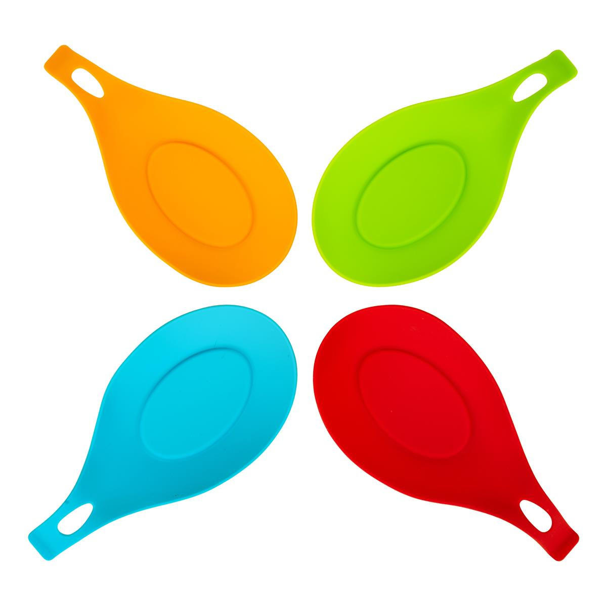 KOCHLÖFFELHALTERUNG 4er-Set - Multicolor, Kunststoff (10/2.5/20cm) - Intirilife