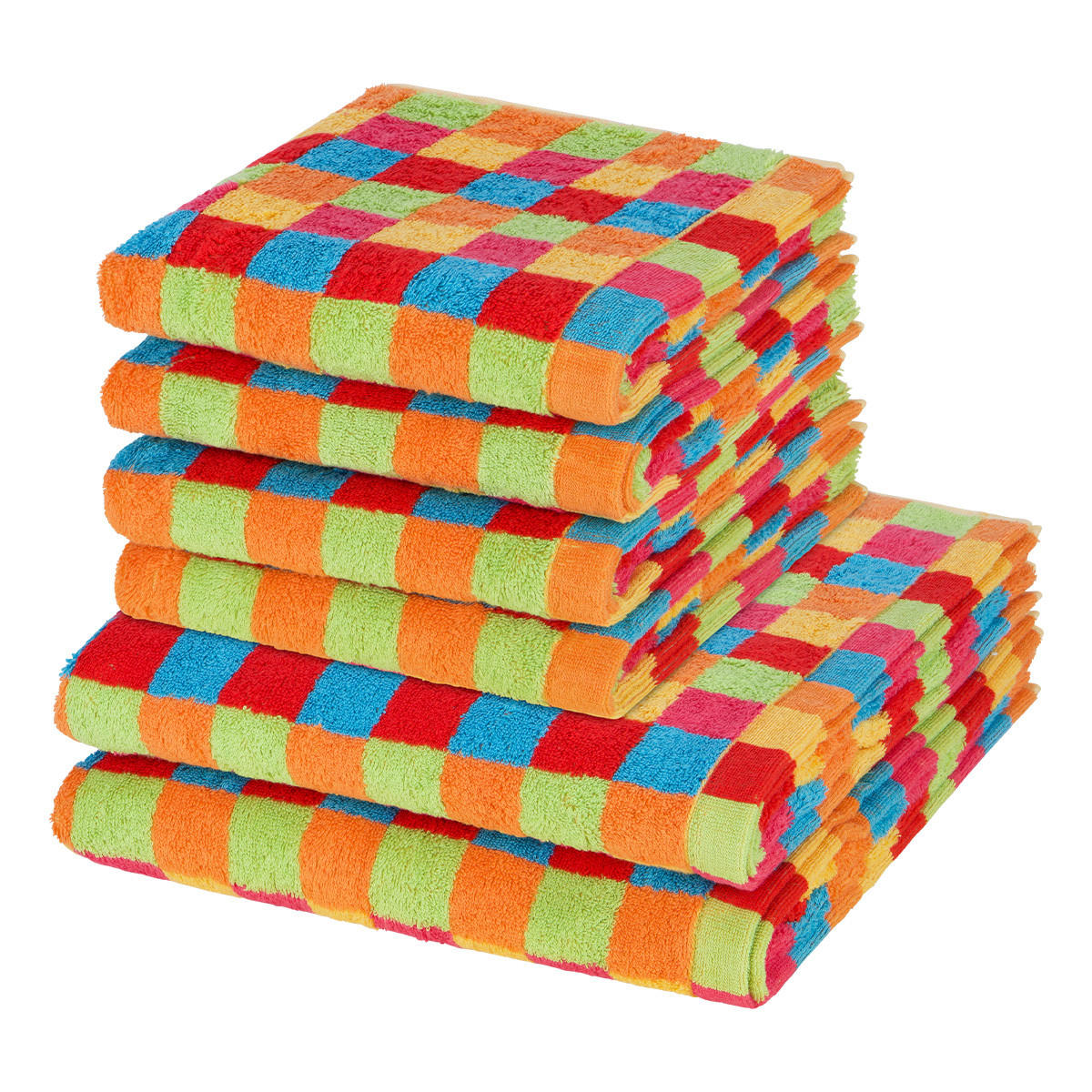 FROTTIERSET Lifestyle 6-teilig - Multicolor, Textil (50/100cm) - Cawoe
