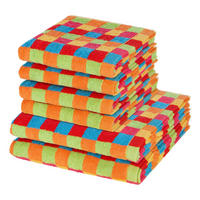 FROTTIERSET Lifestyle 6-teilig - Multicolor, Textil (50/100cm) - Cawoe