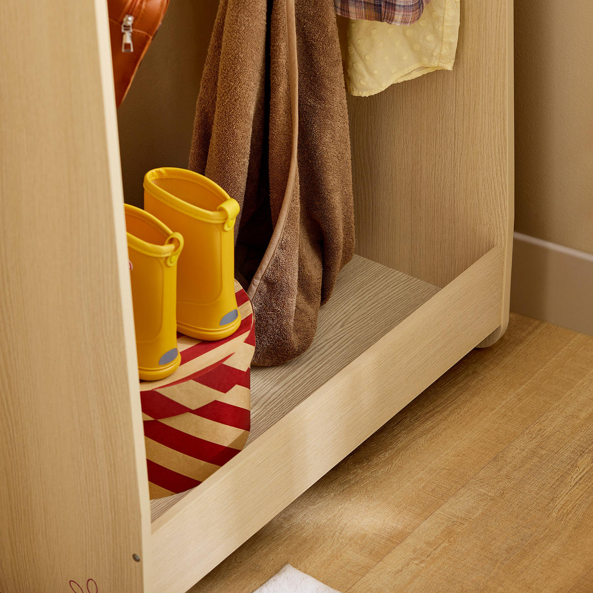 KINDERKLEIDERSTÄNDER Natur - Naturfarben, Holzwerkstoff (71/110/40cm) - SoBuy