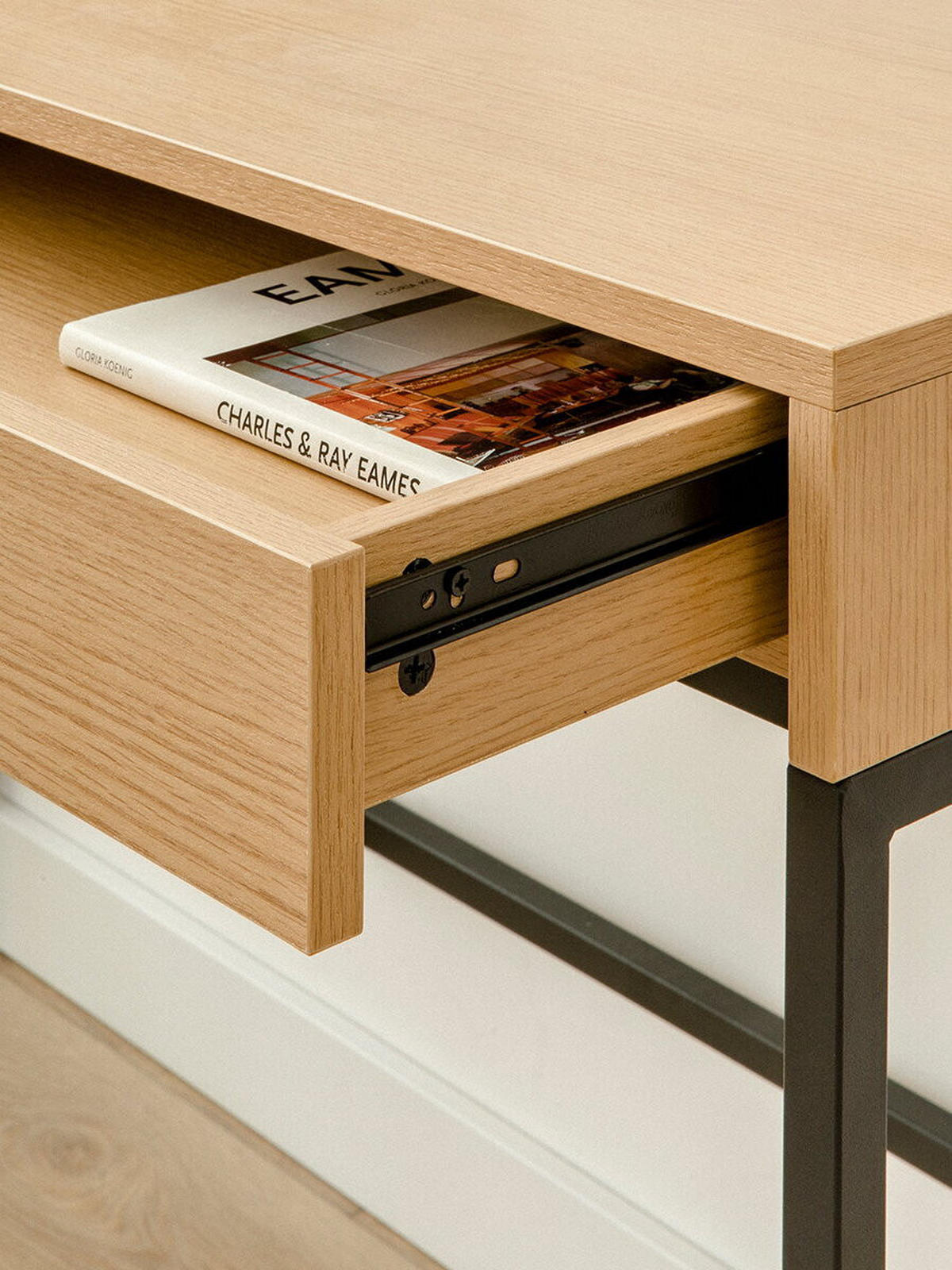 SCHREIBTISCH Imban Natur 50 x 120 - Braun, Holzwerkstoff (120/50/76cm) - Kenay Home