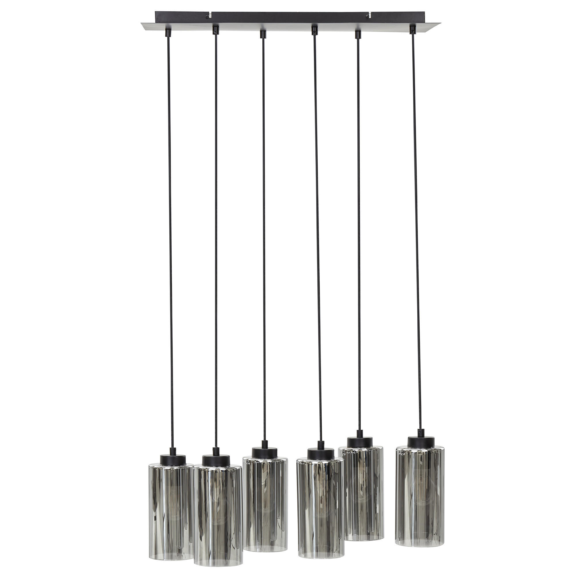 WANDLEUCHTE Puriri 17/17/29 cm - Grau, Glas (30/60/105cm) - Beliani