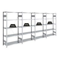 SCHWERLASTREGAL Silver Mamba 200x400x40cm 5 Ebenen je 150kg Fachlast Verzinkt - Silberfarben, Metall (400/200/40cm) - PROREGAL