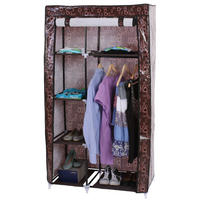 STOFFSCHRANK Braun - Braun, Metall (89/163/43cm) - MCW
