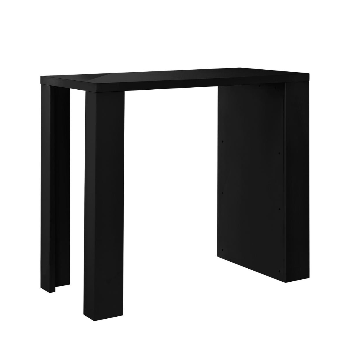 BARTISCH Bonn - Schwarz, Holzwerkstoff (57/117/106cm) - [en.casa]