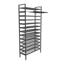 WEINREGAL Amarone Metall,Schwarz, Für 117 Weinflaschen 170/80/30cm - Schwarz, Metall (30/170/80cm) - Metalo Pro