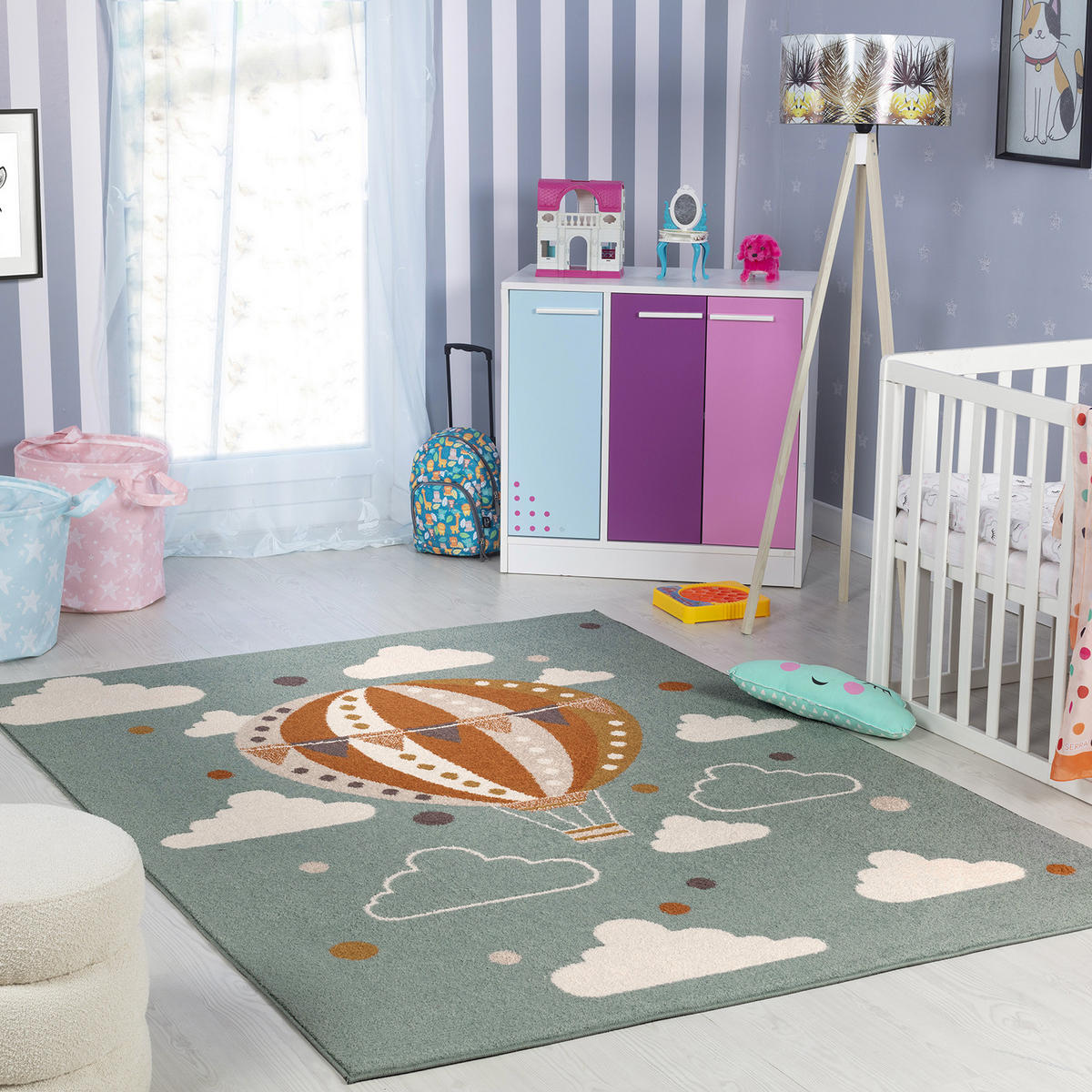 KINDERTEPPICH 140x200 cm Mehrfarbig - Multicolor, Textil (140/200cm) - LIVABLISS