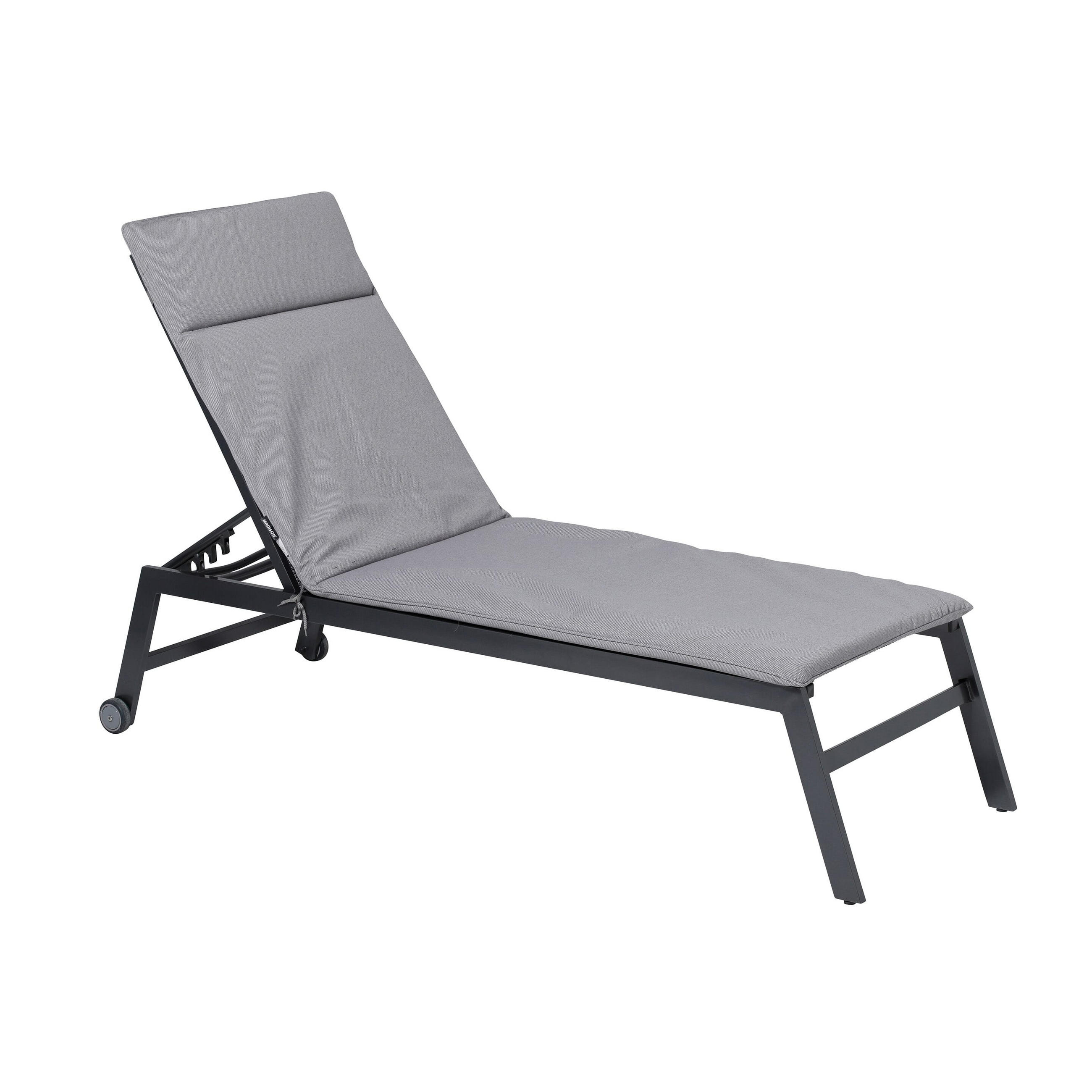 LIEGENAUFLAGE Manchester 190/60 cm - Hellgrau, Textil (60/7/190cm) - Madison