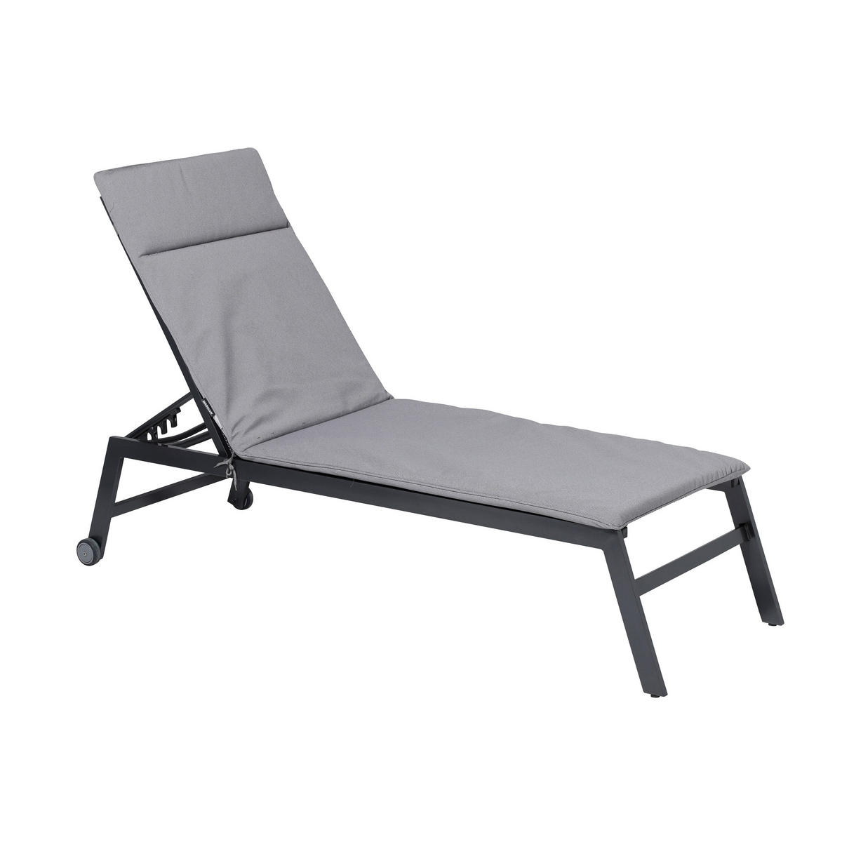 LIEGENAUFLAGE Manchester 190/60 cm - Hellgrau, Textil (60/7/190cm) - Madison
