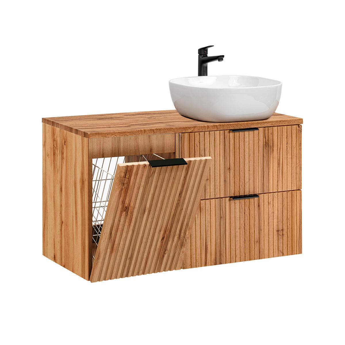 WASCHTISCH 100.8cm Adriel Holz - Braun, Holzwerkstoff (100.8/59/46cm) - Petits-meubles