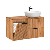 WASCHTISCH 100.8cm Adriel Holz - Braun, Holzwerkstoff (100.8/59/46cm) - Petits-meubles