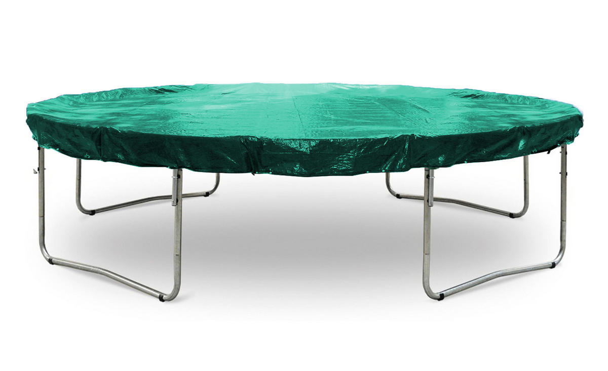 POOLABDECKUNG Rund Planenmaß Ø 380 cm für Pool 280-320 cm Grün - Grün, Kunststoff (380/380cm) - QUICK STAR