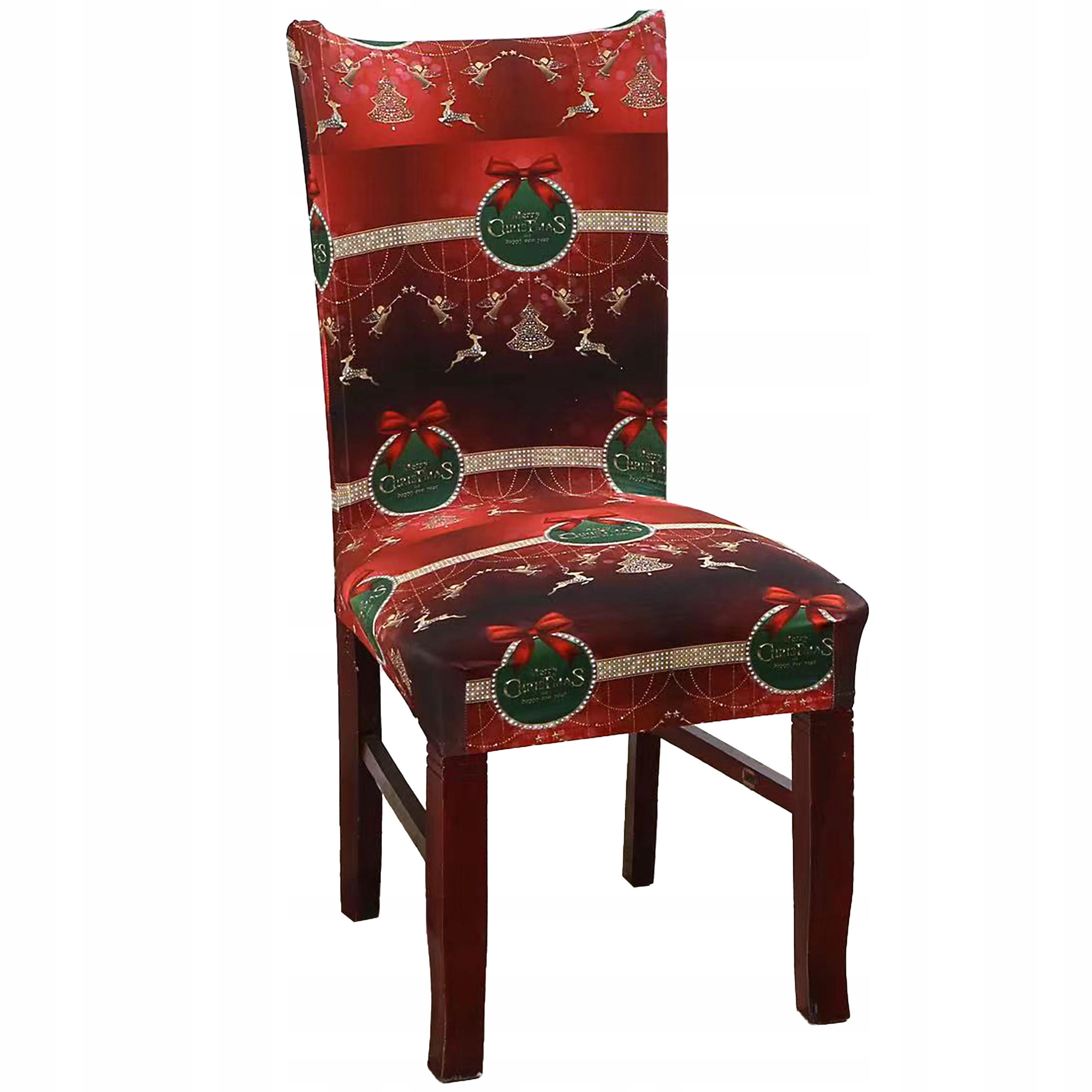 STUHLHUSSE Weihnachts-Stuhlhusse 1 Stück - Dunkelrot, Textil (40/40cm) - KRUMAD