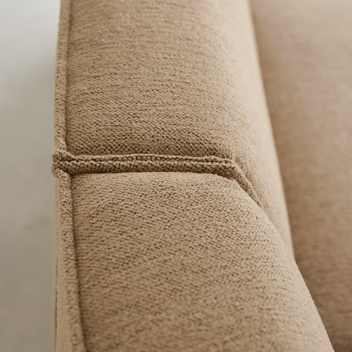 SOFA Dario Braun aus Stoff - Braun, Textil (365/75/115cm) - Tikamoon