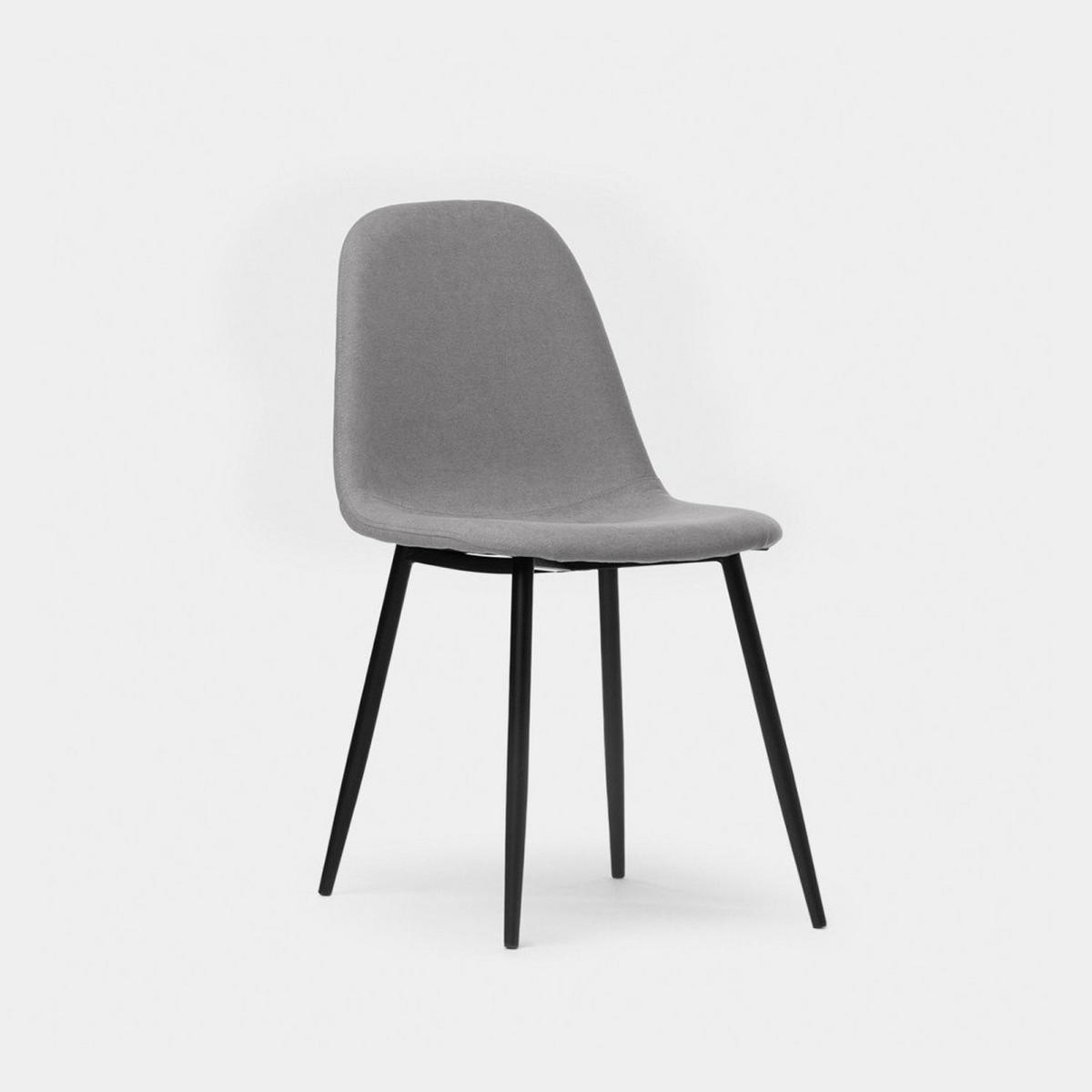 ESSZIMMERSTUHL Ellis Grau 45 cm x 86 cm - Grau, Textil (45/86/52cm)