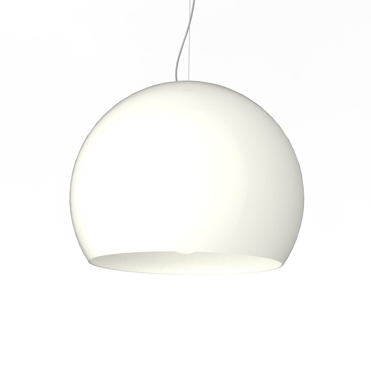 HÄNGELEUCHTE - Weiß Hochglanz, Metall (50/50/45cm) - Lumicom