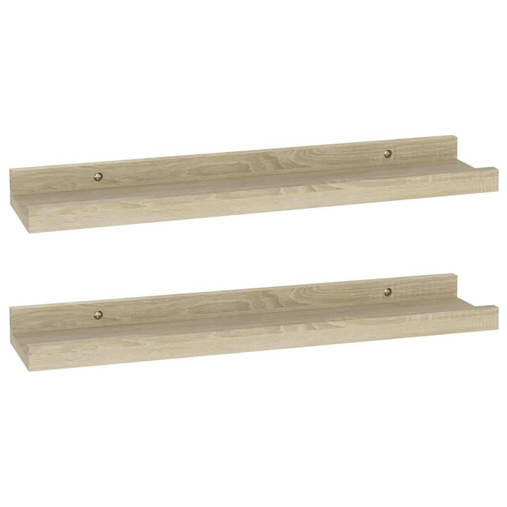 vidaXL Wandregalset Sonoma Eiche 40x3x9 cm