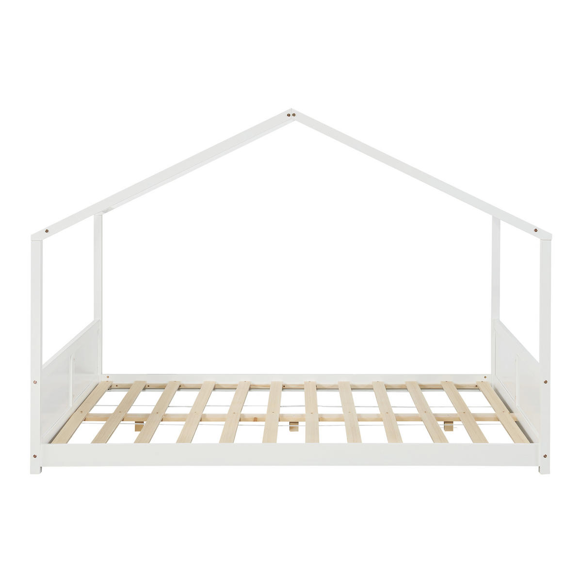 KINDERBETT Simo - Weiß, Holz (120/200cm) - [en.casa]