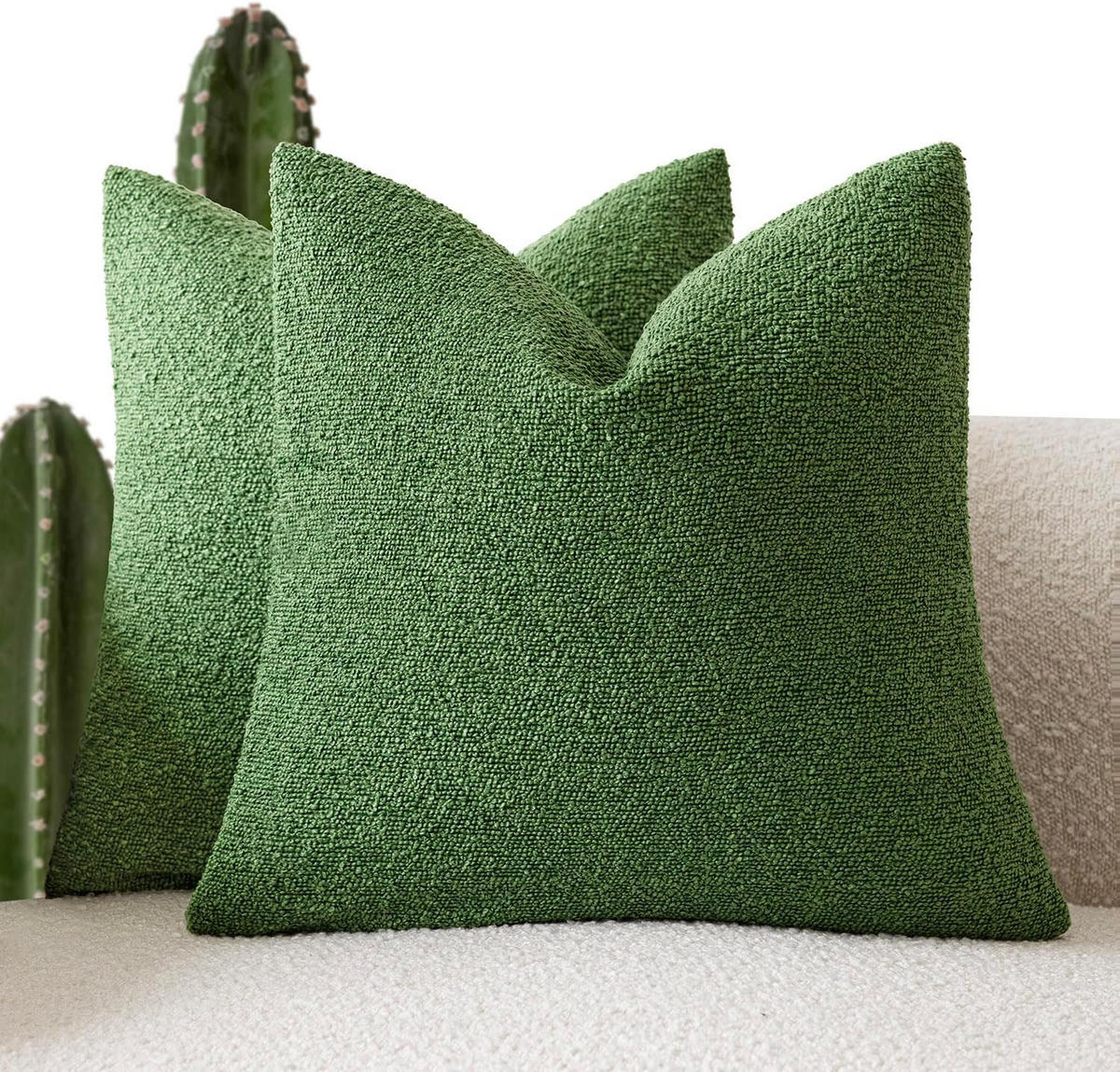 KISSENBEZUG – 45 x 45 cm – Grün (2-teiliges Set) - Grün, Textil (45/45cm)