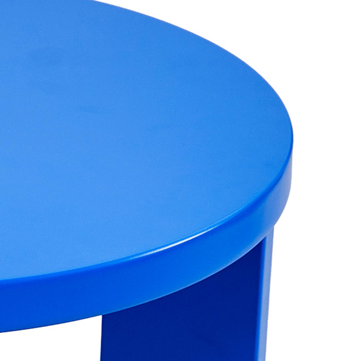 ODKLÁDACÍ STOLEK Kysdajore - modrá, kompozitní dřevo (40/40/50cm) - [en.casa]