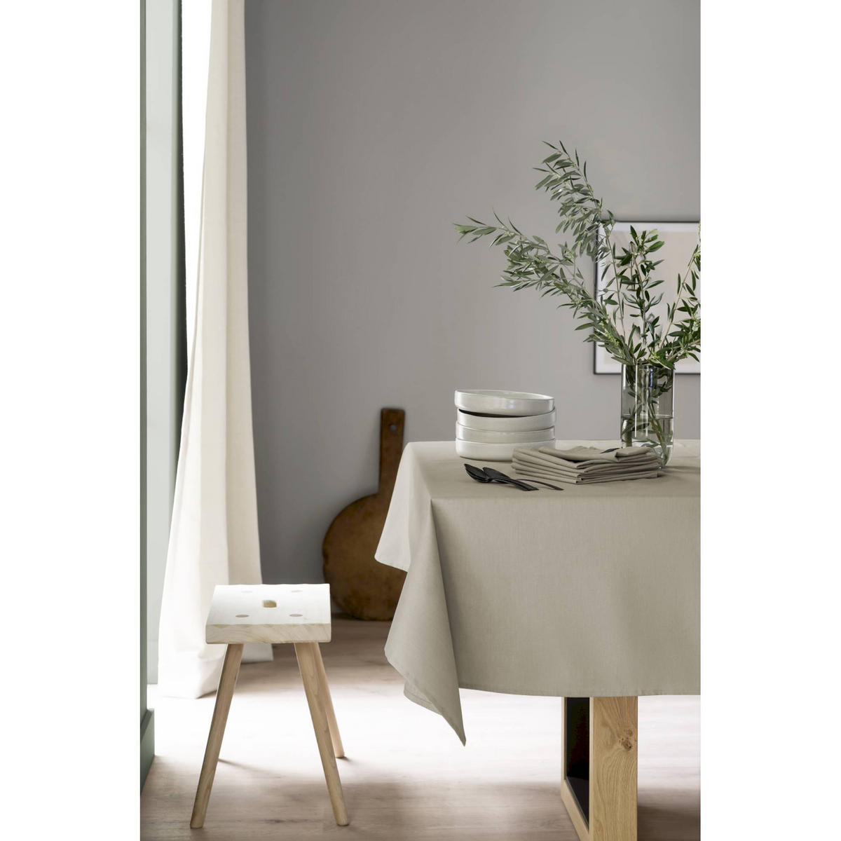TISCHDECKE BASE - Beige, Textil (140/170/1.5cm) - Schöner Wohnen