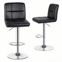 BARHOCKER Schwarz hoch ohne Armlehnen 2er Set - Schwarz, Metall (45/46/55cm) - Rattrix