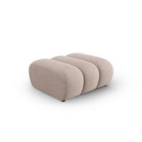 POUF Lupine aus Chenille-Stoff beige - Beige, Textil (95/43/92cm) - Micadoni