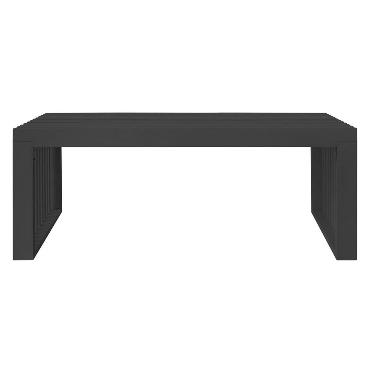 SITZBANK LORA - Schwarz, 110 cm - Schwarz, Holz (110/42/40cm) - Home Deluxe