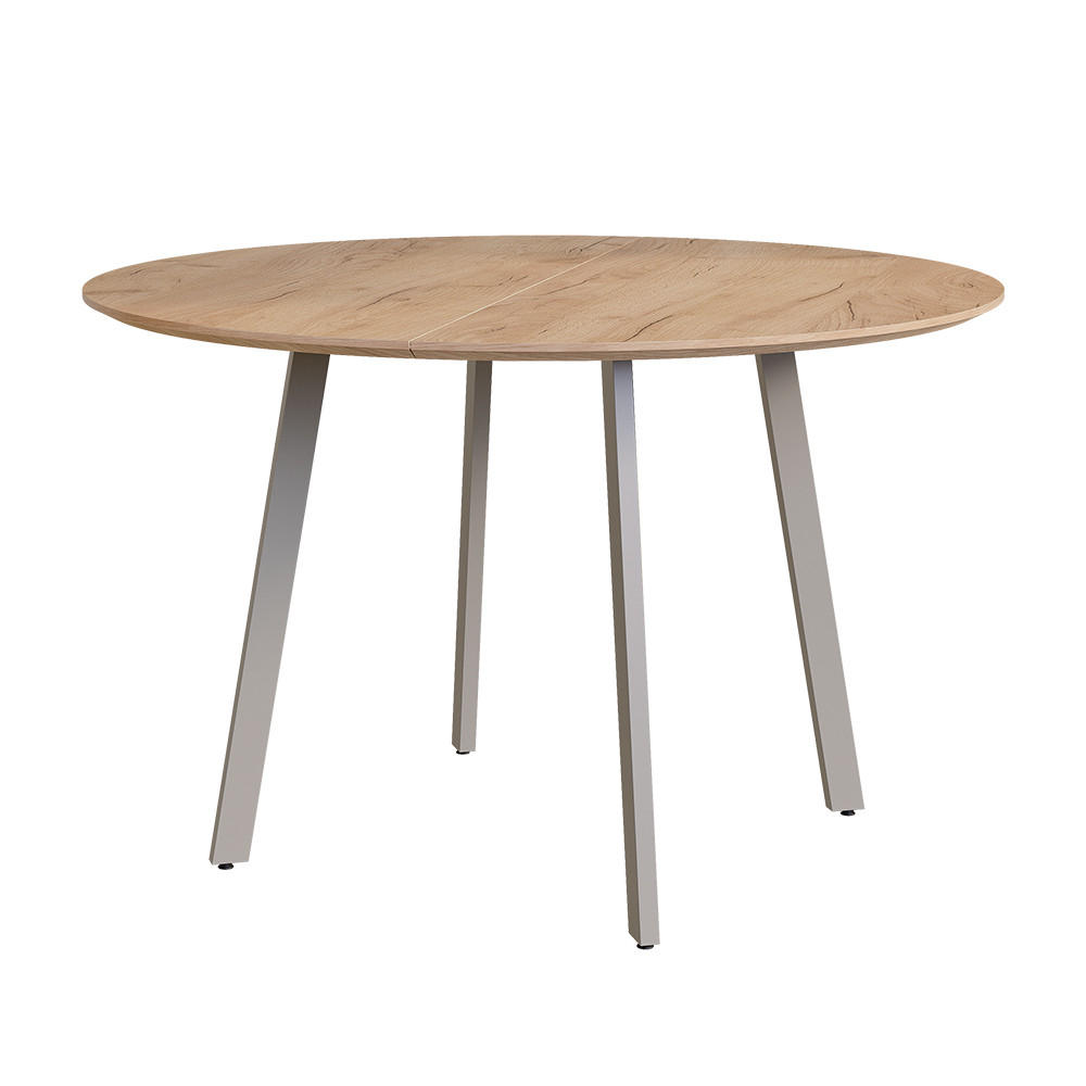 Vicco Esstisch Greige, Eiche 120x76.5x120 cm