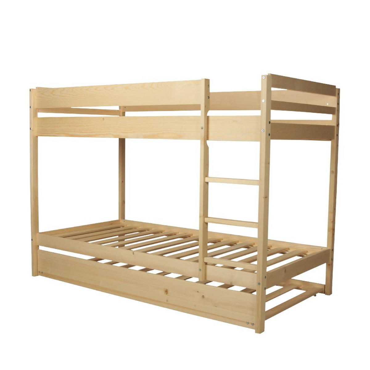 ETAGENBETT WALLY mit Schublade-Bett/ 3x 90x190 - Massivholz - Multicolor, Holz (90/190cm) - Weber Industries