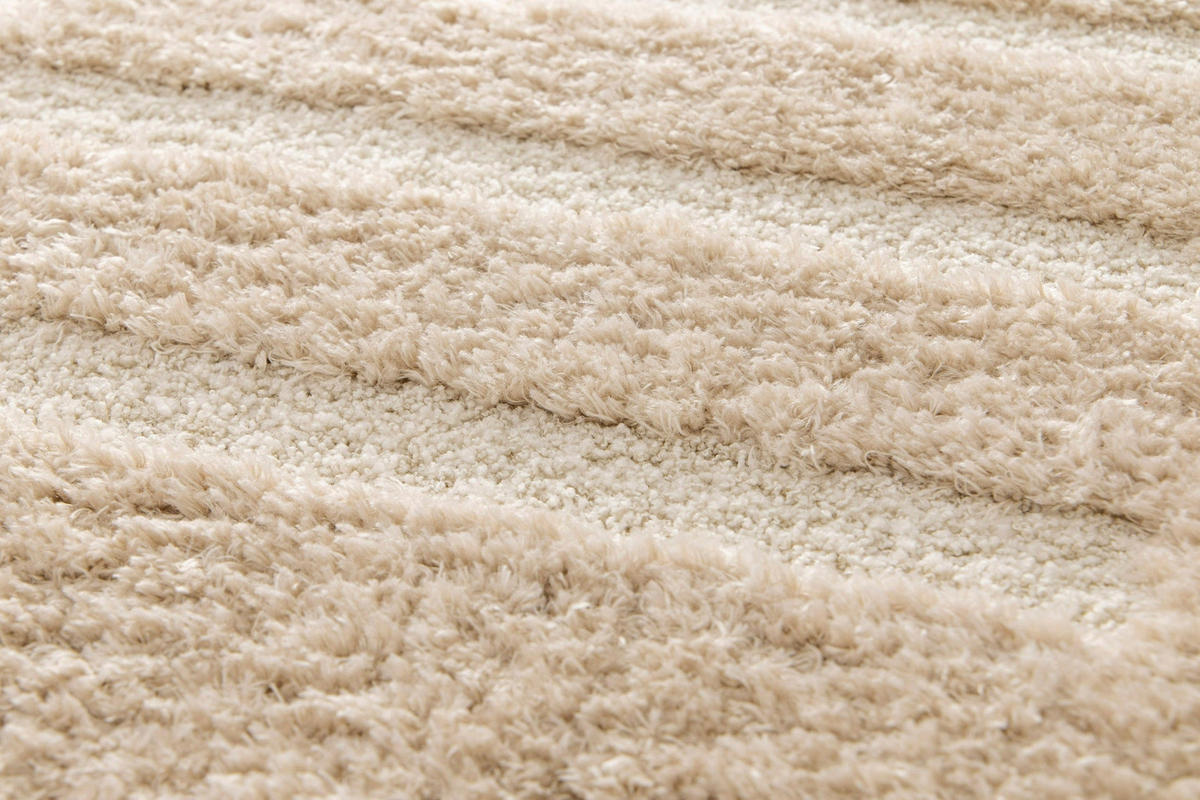 TEPPICH, Weicher, dicker mit Reliefeffekt beige - Beige, Textil (120/170cm) - AFK Living