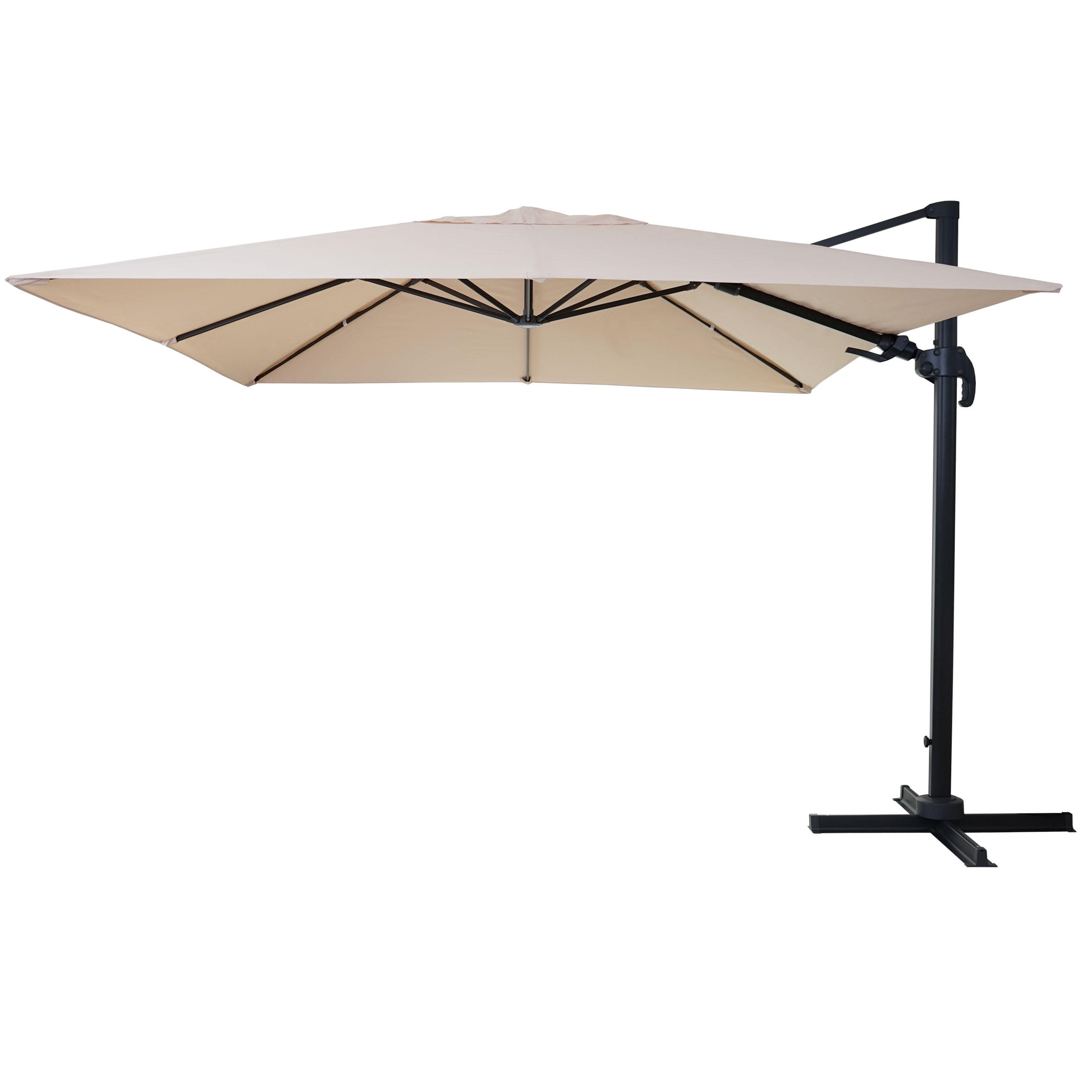 AMPELSCHIRM Cremeweiß 300/400 cm - Weiß, Textil (400/360cm) - MCW