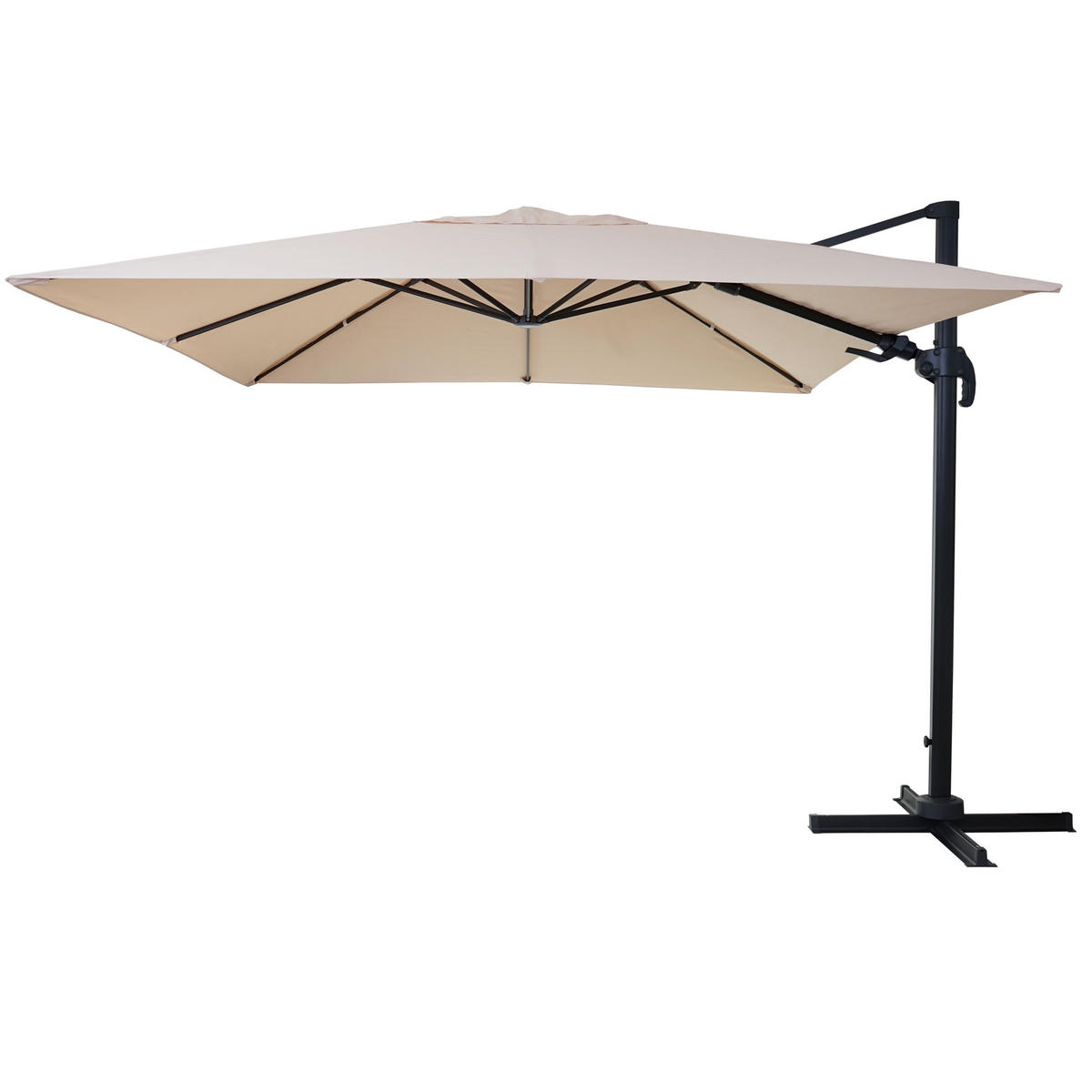 AMPELSCHIRM I Cremeweiß 300/300 cm - Weiß, Textil (360/300cm) - MCW
