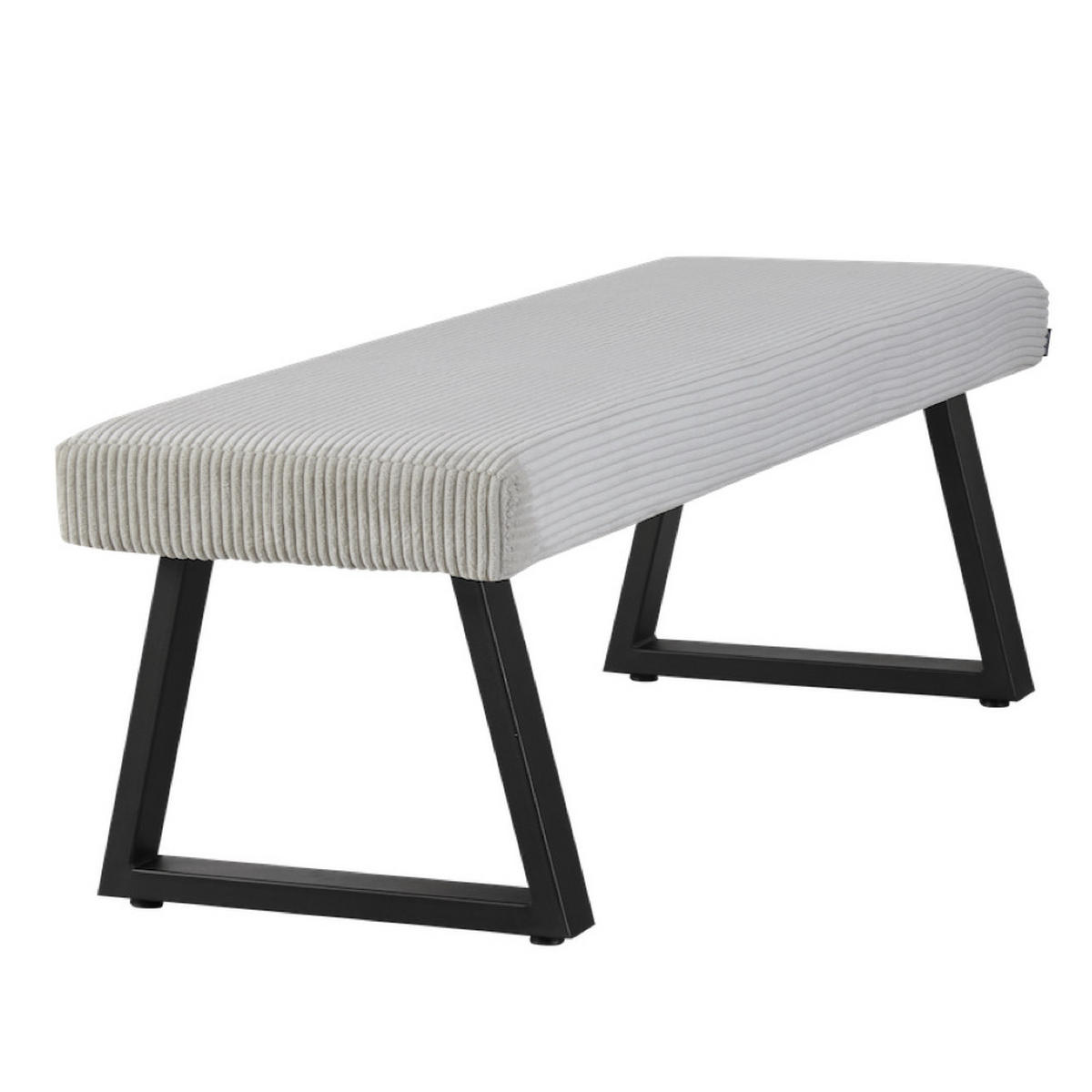 SITZBANK DOLCE - Hellgrau, Textil/Metall (140/48/48cm) - B&D Home