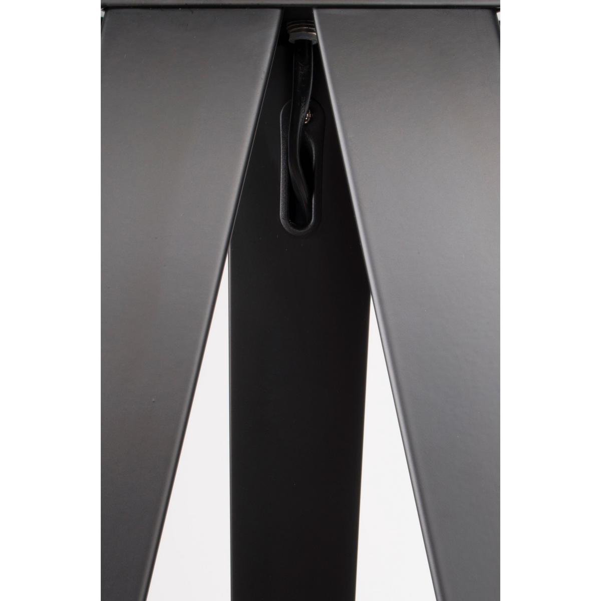 STEHLAMPE Tripod mit Stativ Schwarz/ Grau - Schwarz, Metall (50/50/157cm) - Zuiver