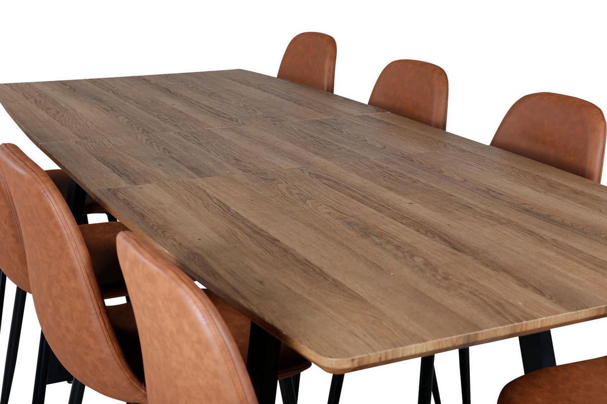 TISCHGRUPPE Braun - Braun, Holzwerkstoff (85/75/160cm) - ebuy24