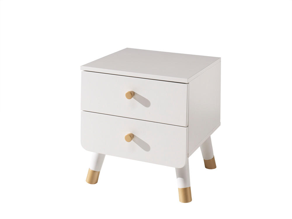 NACHTTISCH BILLY Weiß 44x40x46 cm - Weiß, Holz (44/46/40cm) - FURNLUX