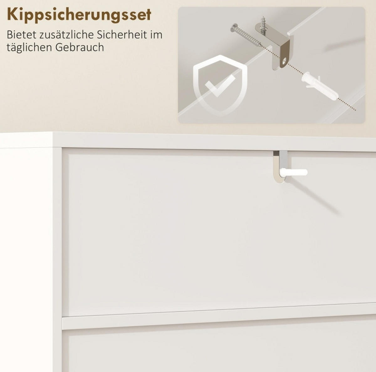 BADEZIMMERSCHRANK mit 2 offenen Fächern Weiß MDF - Weiß, Holzwerkstoff (31.8/93/60cm) - Beauniv
